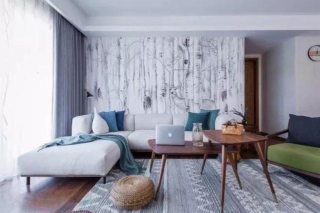 客厅壁纸设计图片