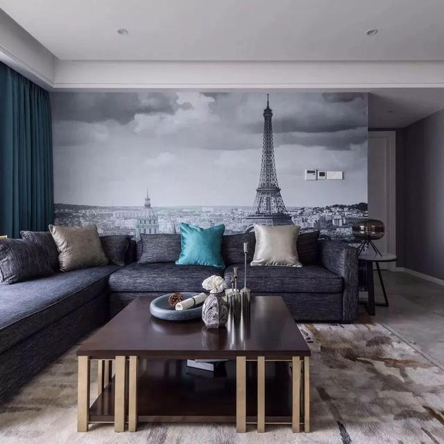 客厅壁纸设计图片