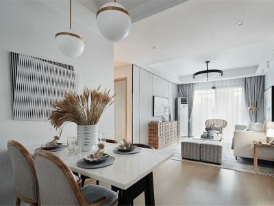 宝湖锦都156平米简约北欧风格装修效果图