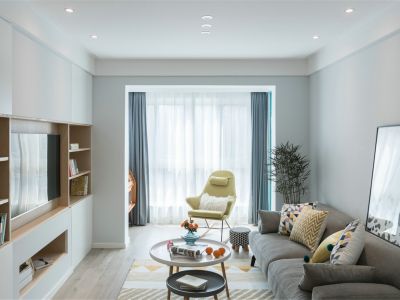 宝湖海悦121平米简约现代装修效果图