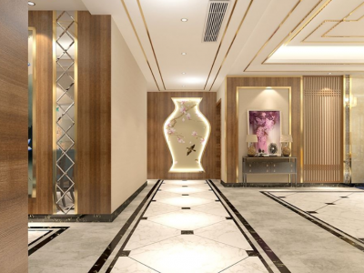 酒厂家属院旧房改造130平米现代中式风格