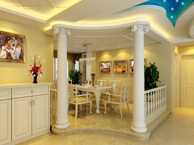 名雕装饰案例，九曲自建别墅，欧式风格