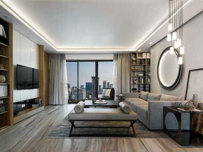 富雅名居130平米简约风格装修效果图