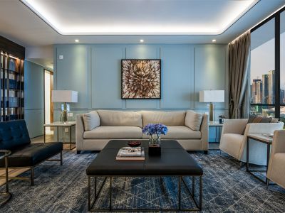 京能凤凰尚筑110平米现代简约风格装修效果图