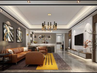 金都上品混搭120平三居室装修案例