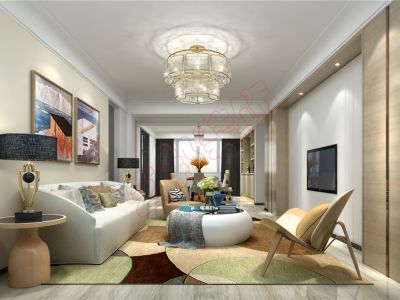 小城春秋简欧100平三居室装修案例