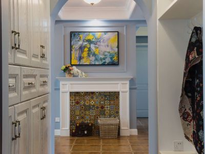 龙盛右岸美式113平三居室装修案例