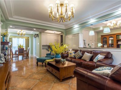 罗马都市美式165平四居室装修案例