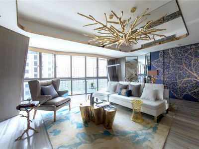 东城人家126平米现代风格装修效果图