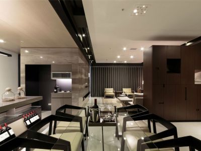 绿地凤凰城113平米现代简约装修效果图