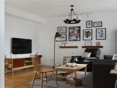 格兰英郡现代简约108平三居室装修案例