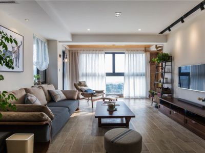 御上江南北欧92平三居室装修案例