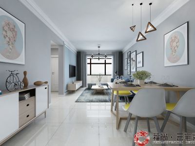 中南广场案例简约北欧风格装修