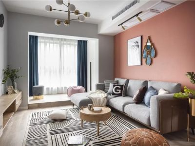 岳麓区洋湖公馆84平米三居现代风格