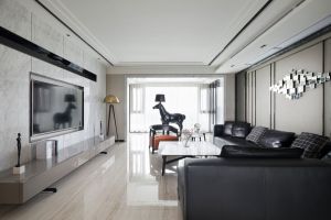 个性的黑白简约客厅