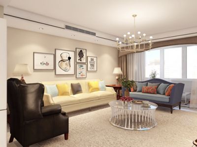 华侨城天鹅堡混搭126平三居室装修案例