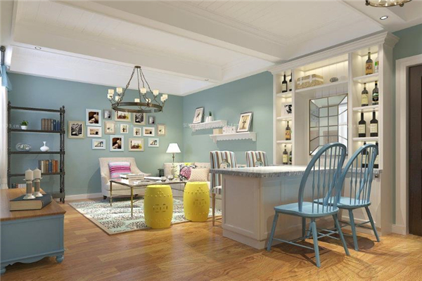 混搭风格客餐厅设计图