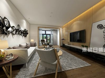 资兴左岸新都160㎡现代简约四居室装修案例