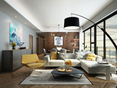 西蜀嘉园160㎡现代简约风格装修效果图