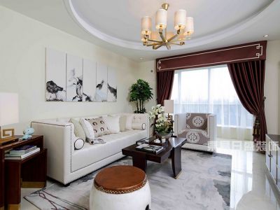 北城天街135平米新古典风格三居室装修效果图