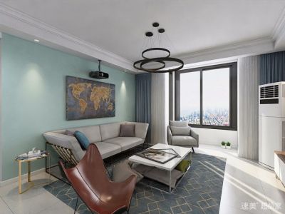 普华浅水湾北欧144平四居室装修案例