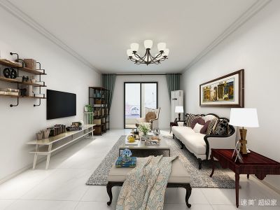 上置绿洲雅宾利花园现代简约111平装修案例