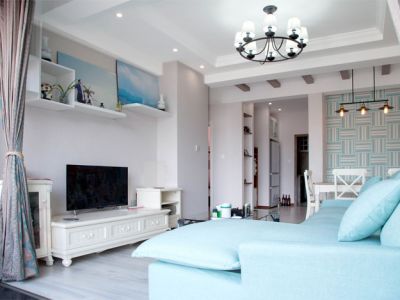 澳海澜庭75平三居地中海风格装修效果图