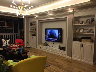 金辉优步花园147平美式风格装修效果图片