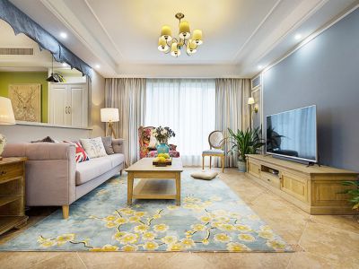 楚天逸品145平三居美式风格装修效果图