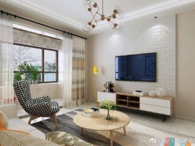 万新·莱茵半岛100平现代风格装修效果图