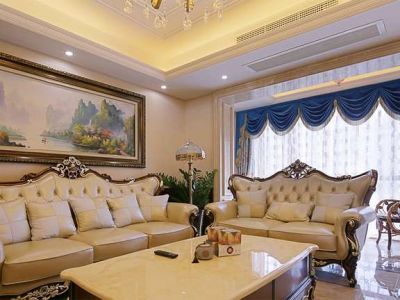 九号公馆欧式190平三居室装修案例