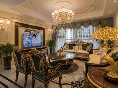 九号公馆古典190平四居室装修案例
