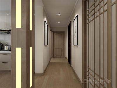 滟澜新宸现代130平三居室装修案例