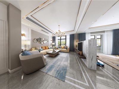 世纪城简欧136平三居室装修案例