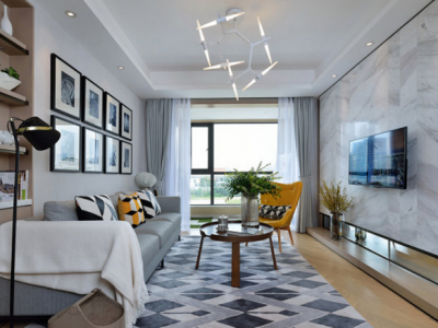 96平两居浪漫典雅简欧风格装修