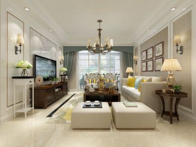 140平米四居室美式风格装修