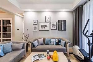 【咸阳豪雅装饰】130㎡北欧风格装修案例，卧室不够书房来凑