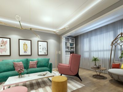 营口君汇上品140平现代极简风格