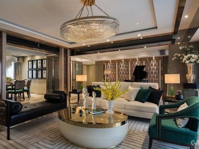 龙湖九里晴川245平米美式风格装修效果图