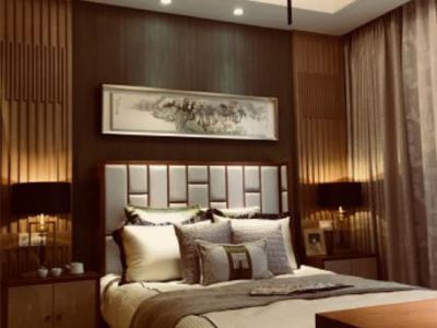 蓝光COCO蜜城350平别墅中式风格装修案例