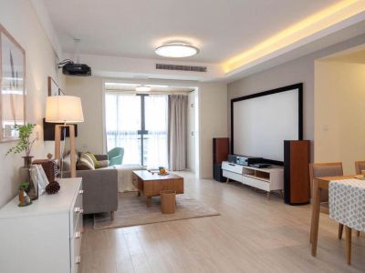 誉峰遇见公寓80平米现代简约风格装修效果图