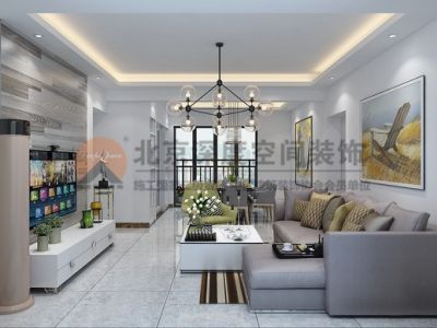 天和府邸三居117平现代风格装修效果图