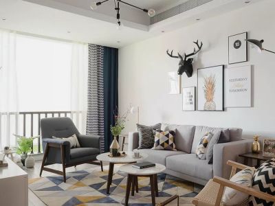 180平三居室现代北欧风格装修