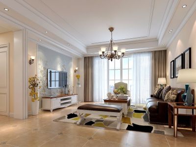 宝能城165㎡美式风格装修