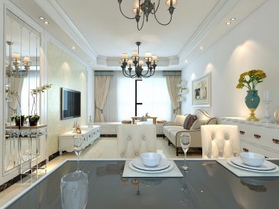 江山里90㎡欧式风格装修