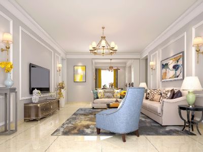 江山里152㎡美式风格装修