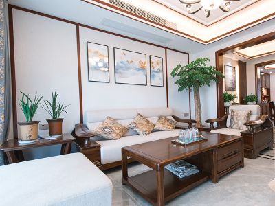 林奥嘉园四居124平极简风格装修设计效果图