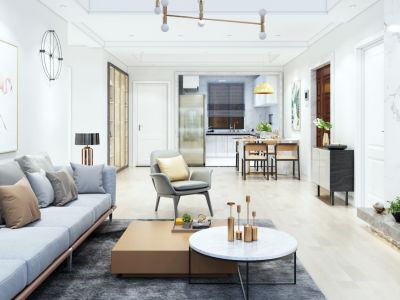 御荷苑125平米极简风格装修案例