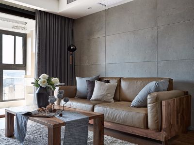 现代风格一居89平装修设计效果图