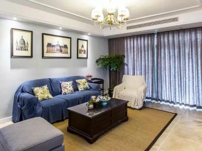 古城小区146平米三室两厅美式装修案例